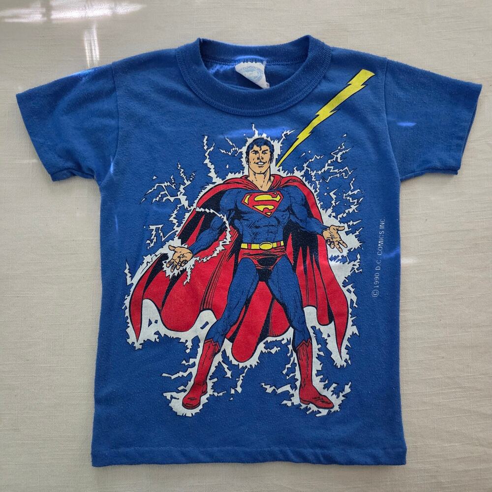 Vintage '90 Superman PJ Shirt 4t/5t